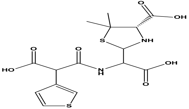 Ticarcillin EP Impurity D \ Penicilloic Acids of Ticarcillin \ Ticarcillin Penicilloic Acids